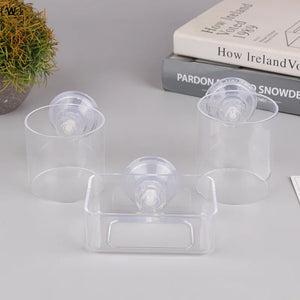 〔W〕Fish Tank Feeding Ring Transparent Acrylic Rectangle Round Shape Aquarium Suspensible Feeder For Tank Floating Food Dispenser