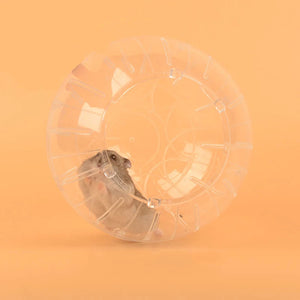 Funny Hamster Toys Spherical Translucent Treadmill for Rats Hamsters Pet Running Toy Durable Plastic Ball Diameter 10-14.5 CM